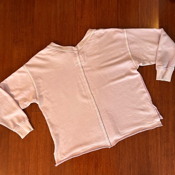 Aerie Wonder Oversized V-Neck Sweatshirt - Picture 9 of 9